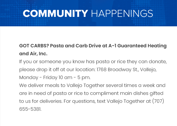 May 2019 - Pasta & Carb Drive Event