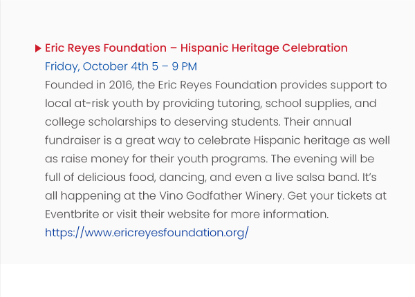 Summer Newsletter 2019 - Hispanic Heritage Celebration