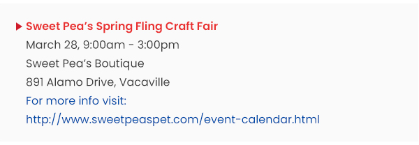 Sweet Pea's Spring Fling Craft Fair